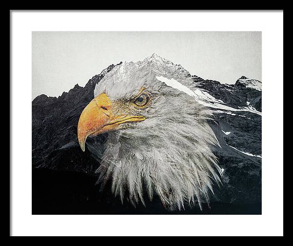 Eagle Mountain Double Exposure - Framed Print