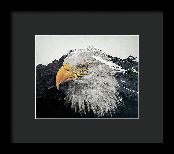 Eagle Mountain Double Exposure - Framed Print