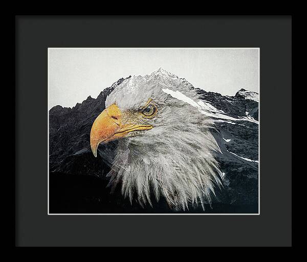 Eagle Mountain Double Exposure - Framed Print