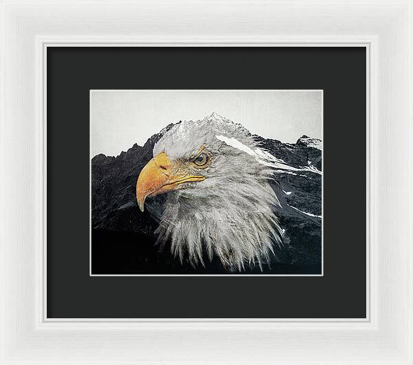 Eagle Mountain Double Exposure - Framed Print