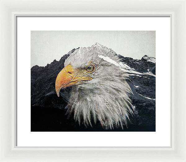 Eagle Mountain Double Exposure - Framed Print