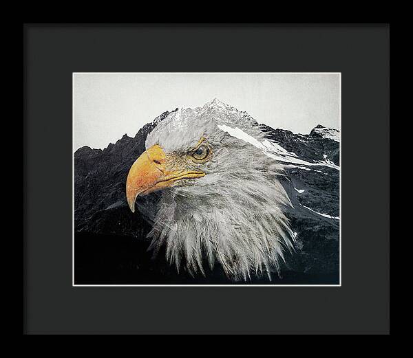 Eagle Mountain Double Exposure - Framed Print