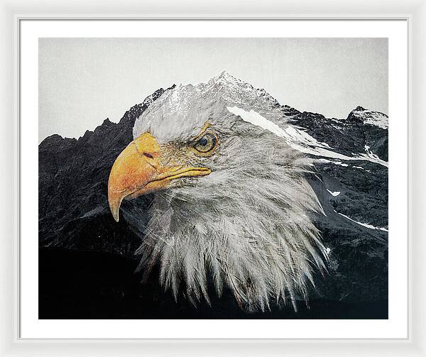 Eagle Mountain Double Exposure - Framed Print