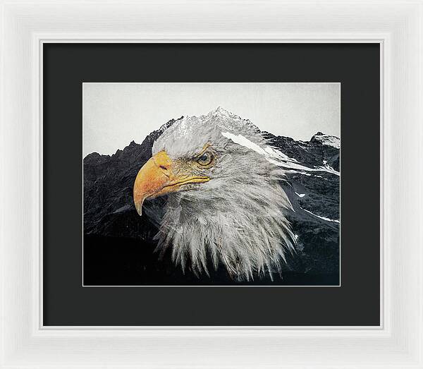 Eagle Mountain Double Exposure - Framed Print