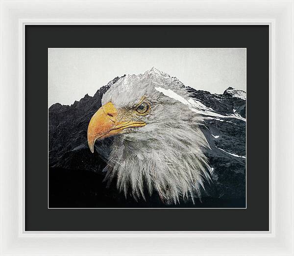 Eagle Mountain Double Exposure - Framed Print