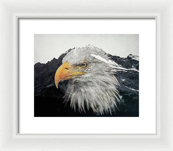 Eagle Mountain Double Exposure - Framed Print