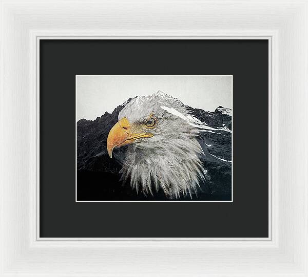 Eagle Mountain Double Exposure - Framed Print