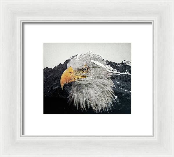 Eagle Mountain Double Exposure - Framed Print