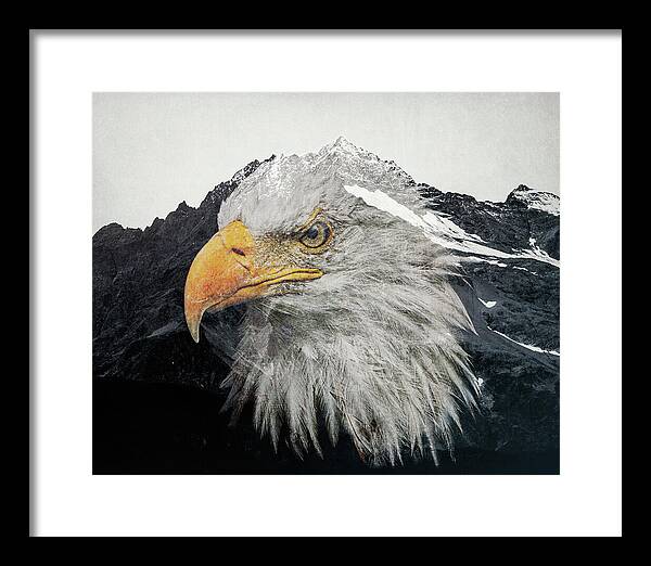 Eagle Mountain Double Exposure - Framed Print