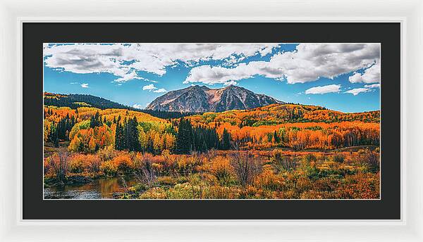 Fall On Kebler Pass - Framed Print