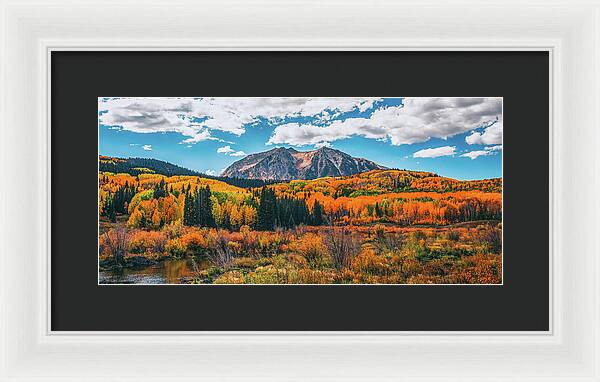 Fall On Kebler Pass - Framed Print