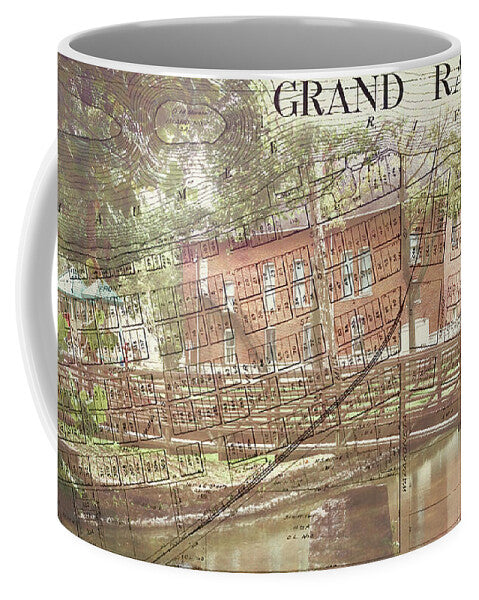 Grand Rapids Ohio Bridge And Map - Mug