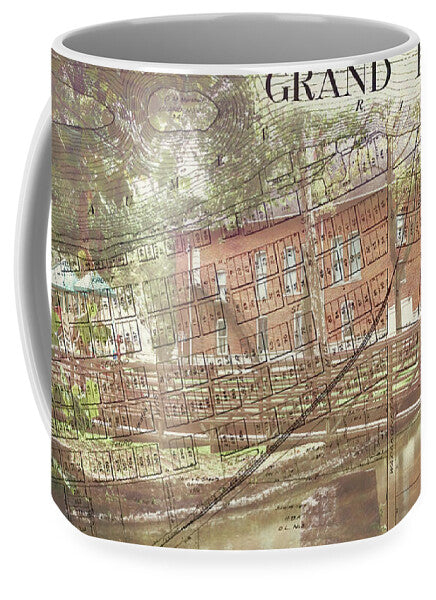 Grand Rapids Ohio Bridge And Map - Mug