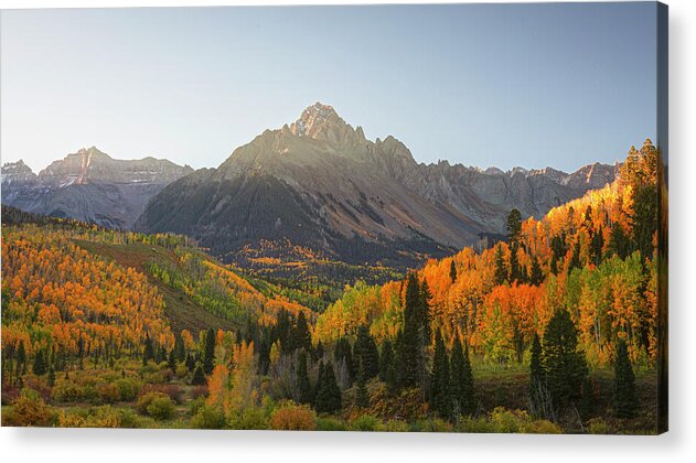 Sneffels Range Fall Morning - Acrylic Print