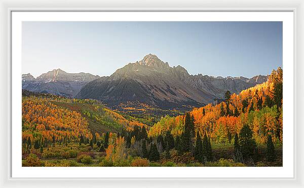 Sneffels Range Fall Morning - Framed Print