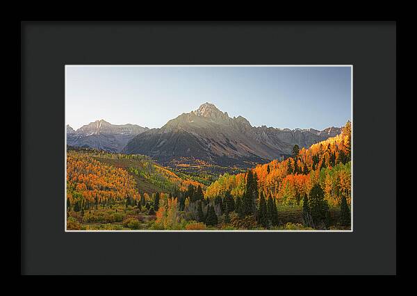 Sneffels Range Fall Morning - Framed Print