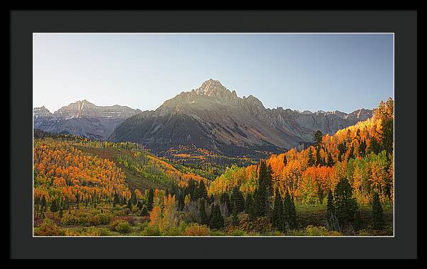 Sneffels Range Fall Morning - Framed Print