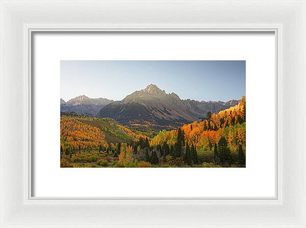 Sneffels Range Fall Morning - Framed Print