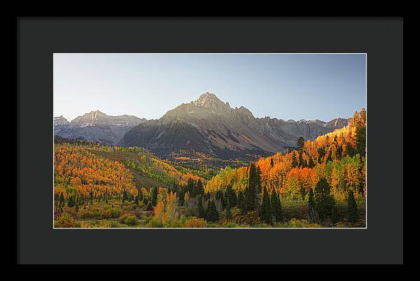 Sneffels Range Fall Morning - Framed Print