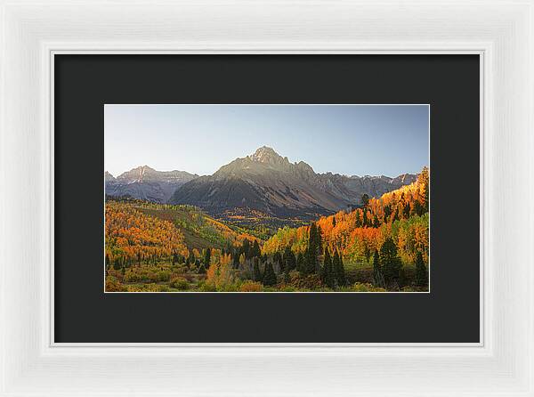 Sneffels Range Fall Morning - Framed Print