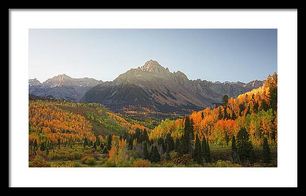 Sneffels Range Fall Morning - Framed Print