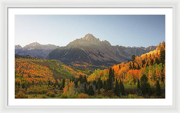 Sneffels Range Fall Morning - Framed Print