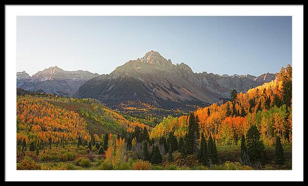 Sneffels Range Fall Morning - Framed Print