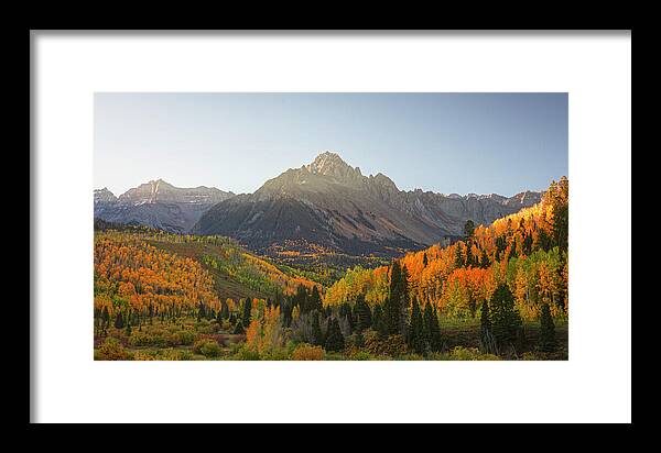 Sneffels Range Fall Morning - Framed Print