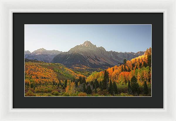 Sneffels Range Fall Morning - Framed Print