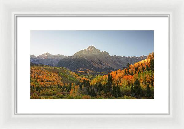 Sneffels Range Fall Morning - Framed Print