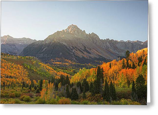 Sneffels Range Fall Morning - Greeting Card