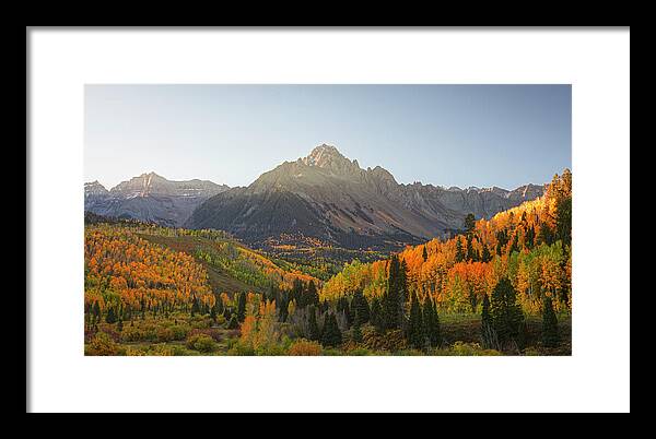 Sneffels Range Fall Morning - Framed Print