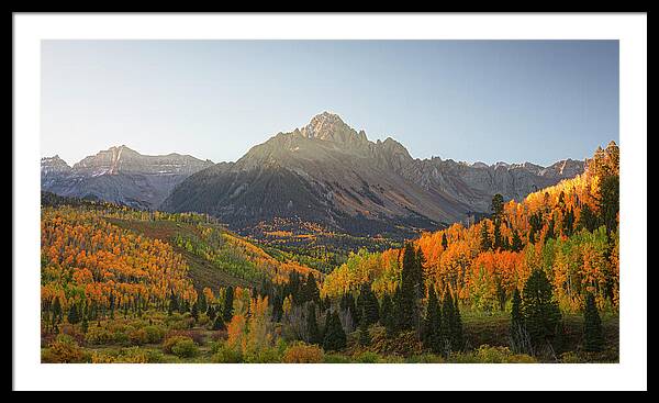 Sneffels Range Fall Morning - Framed Print