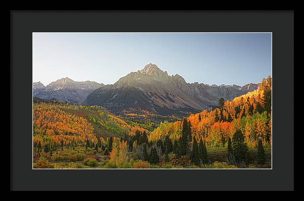 Sneffels Range Fall Morning - Framed Print