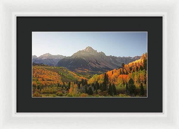 Sneffels Range Fall Morning - Framed Print