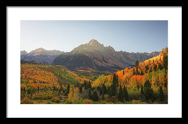 Sneffels Range Fall Morning - Framed Print