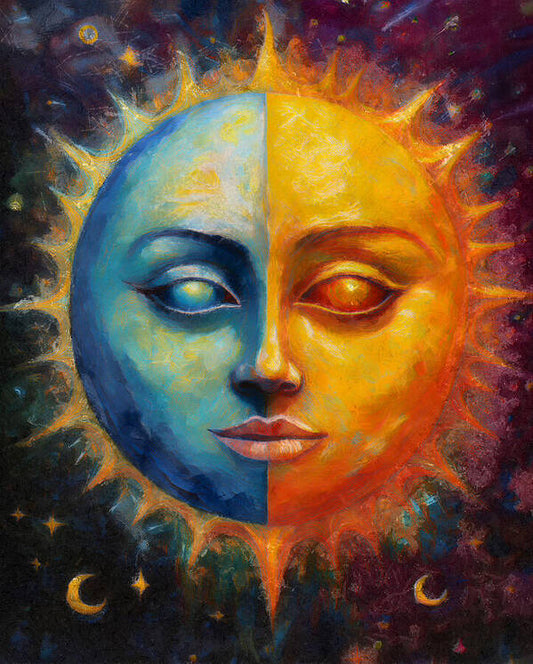 Sun And Moon - Art Print