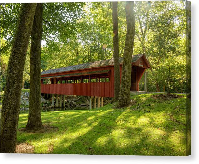 Tawawa Park Ross Covered Bridge - Canvas Print