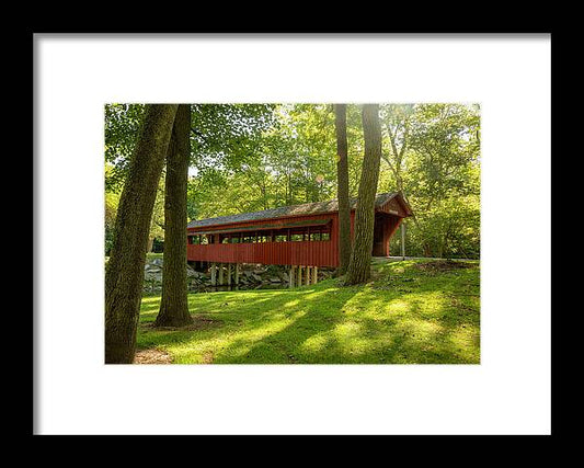 Tawawa Park Ross Covered Bridge - Framed Print