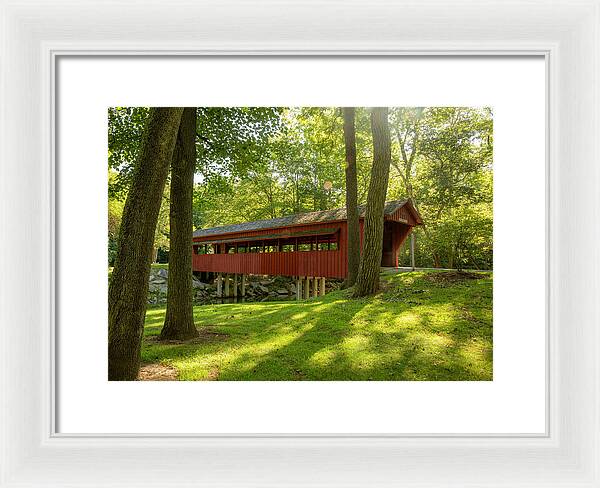 Tawawa Park Ross Covered Bridge - Framed Print