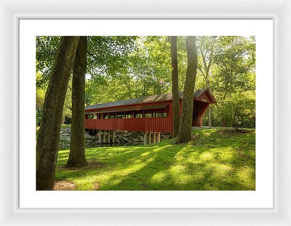 Tawawa Park Ross Covered Bridge - Framed Print