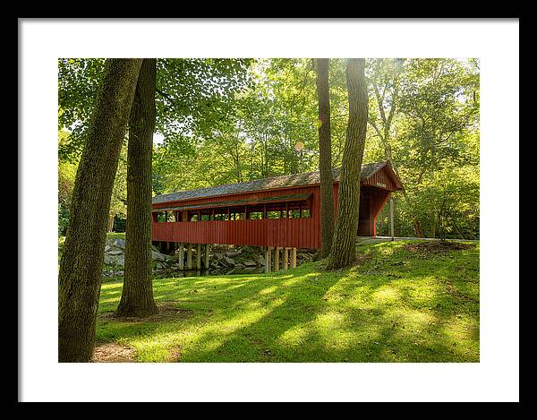 Tawawa Park Ross Covered Bridge - Framed Print