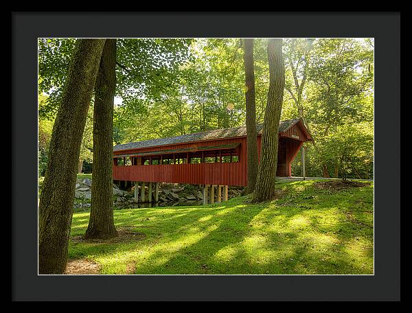 Tawawa Park Ross Covered Bridge - Framed Print