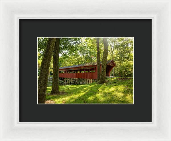 Tawawa Park Ross Covered Bridge - Framed Print