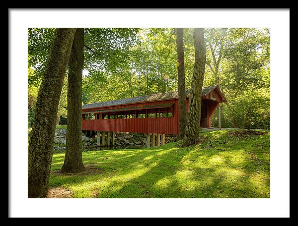 Tawawa Park Ross Covered Bridge - Framed Print