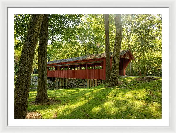 Tawawa Park Ross Covered Bridge - Framed Print