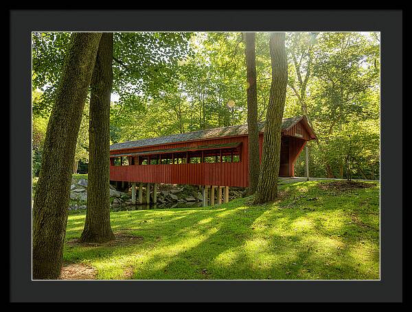 Tawawa Park Ross Covered Bridge - Framed Print