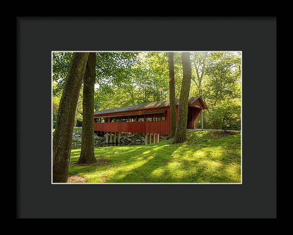 Tawawa Park Ross Covered Bridge - Framed Print