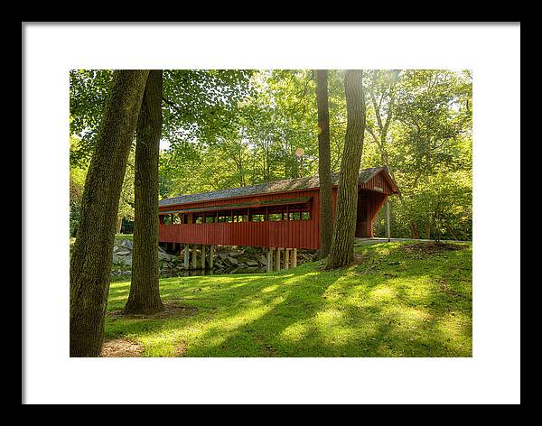 Tawawa Park Ross Covered Bridge - Framed Print