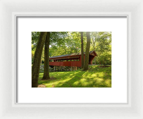 Tawawa Park Ross Covered Bridge - Framed Print